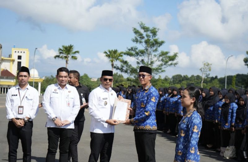 Pemerintah Kabupaten Kotabaru melantik sebanyak 872 Pegawai Negeri Sipil (PNS) dalam rangka penyerahan SK. (Foto: Istimewa)
