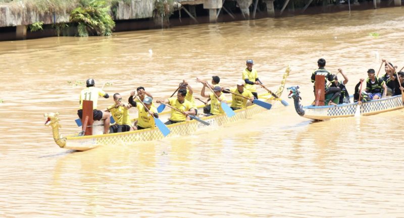 Festival Perahu Naga Bupati Cup 2026 merupakan rangkaian Pesona Budaya Mappanre Ri Tasi’e sekaligus memeriahkan Hari Jadi ke-23 Kabupaten Tanah Bumbu. (Foto: Istimewa)