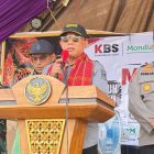 Bupati Kotabaru H. Muhammad Rusli, S. Sos menghadiri Peringatan Hari Buruh Internasional (May Day) Tahun 2026. (Foto: Istimewa)