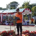 Apel Hari Kesiapsiagaan Bencana Tahun 2026 di kawasan Siring Laut dipimpin Wakil Bupati Kotabaru, Syairi Mukhlis, mewakili Bupati H. Muhammad Rusli. (Foto: Istimewa)