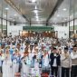 Sebanyak 356 jemaah haji Kloter BDJ 13 asal Kabupaten Tanah Bumbu dan Kabupaten Kotabaru resmi dilepas menuju Tanah Suci. (Foto: Istimewa)