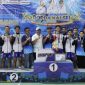 Tim Bola Voli Putra asal Kabuapten Tanah Bumbu meraih medali emas pada ajang POPDA Kalsel 2026. (Foto: Istimewa)