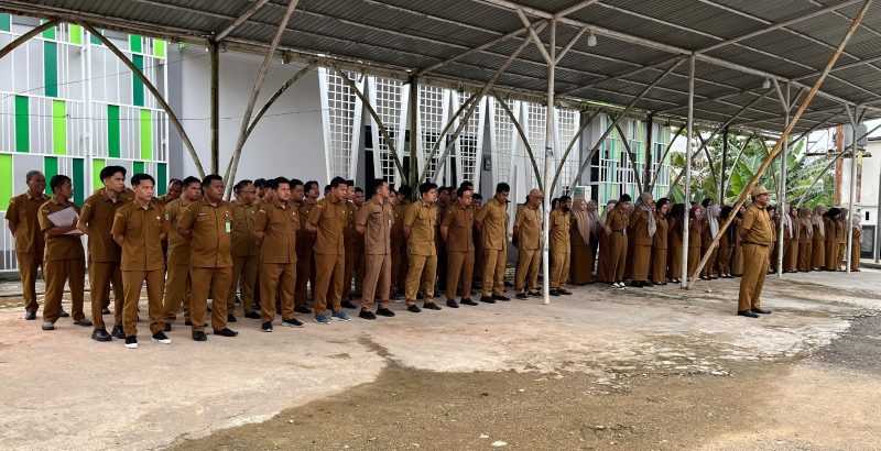 Apel pagi rutin yang dilaksanakan kepada ASN di DPRD Kabupaten Balangan. (Foto: Istimewa)