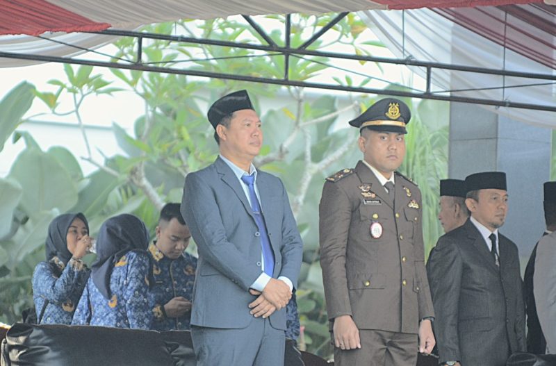 Wakil Ketua DPRD Kabupaten Balangan, Saiful Arif, menghadiri upacara peringatan Hari Lahir Pancasila. (Foto: Istimewa)