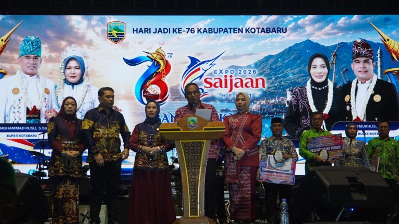 Expo Saijaan 2026 yang berlangsung meriah pada acara penutupan Hari Jadi Kabupaten Kotabaru ke-76. (Foto: Istimewa)