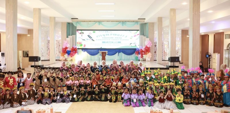 Lomba Gebyar PAUD Ke-3 Tahun 2026 yang berlangsung di Gedung Aksi Merah Putih Kapet. (Foto: Istimewa)