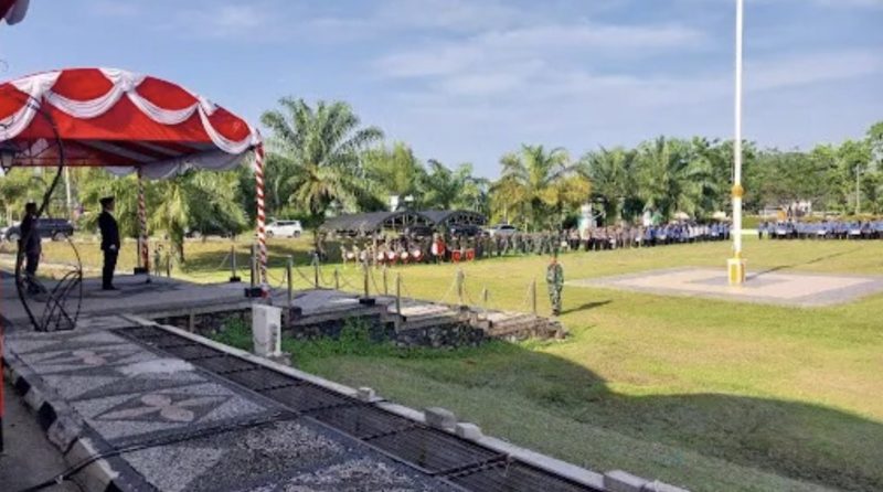 Apel Peringatan Hari Lahir Pancasila yang dilaksanakan di Halaman Kantor Bupati Balangan. (Foto: Istimewa)