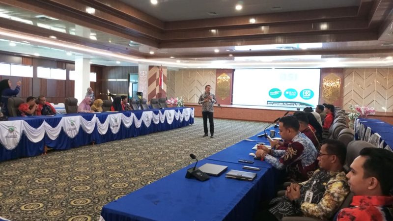 BKPSDM Kabupaten Kotabaru bekerjasama dengan Bank Syariah Indonesia menggelar Forum Sharing Session Pengelolaan Keuangan bagi ASN. (Foto: Istimewa)