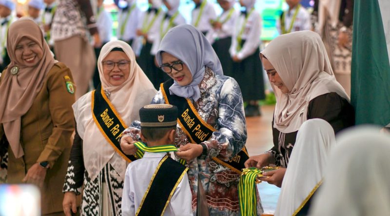Sebanyak 111 anak Raudhatul Athfal (RA) mengikuti pengukuhan dan perpisahan Tahun Ajaran 2025/2026. (Foto: Istimewa)