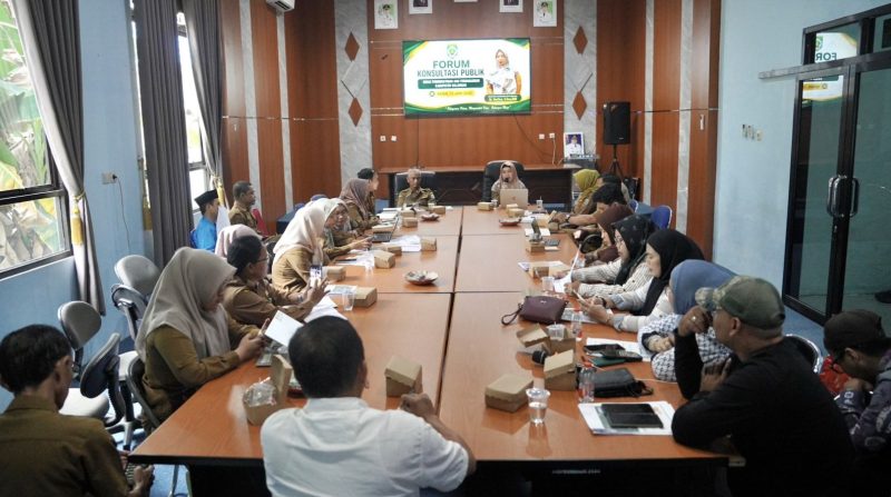 Disperindag Kabupaten Balangan menggelar Forum Konsultasi Publik (FKP) di Aula Disperindag Balangan. (Foto: Istimewa)
