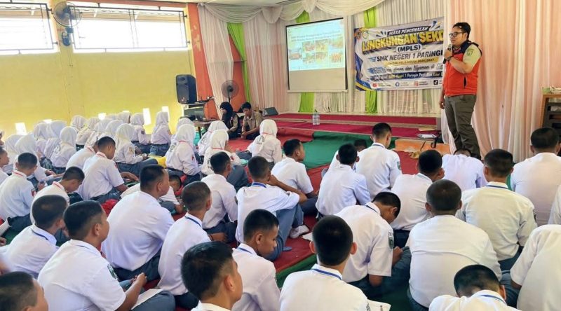 SMP N 2 Paringin dan SMK N 1 Paringin menggandeng Badan Penanggulangan Bencana Daerah (BPBD) Kabupaten Balangan untuk mengisi kegiatan Masa Pengenalan Lingkungan Sekolah (MPLS) tahun ajaran 2026/2027. (Foto: Istimewa)