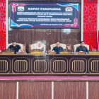 Rapat paripurna masa persidangan ke 1 rapat 1 tahun 2026/2027 di lantai 3 gedung DPRD Kotabaru. (Foto: Istimewa)