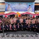 Gelar Senja sekaligus melepas secara resmi Kontingen Kotabaru yang akan mengikuti Jambore Nasional (Jamnas) Gerakan Pramuka ke-XII Tahun 2026. (Foto: Istimewa)