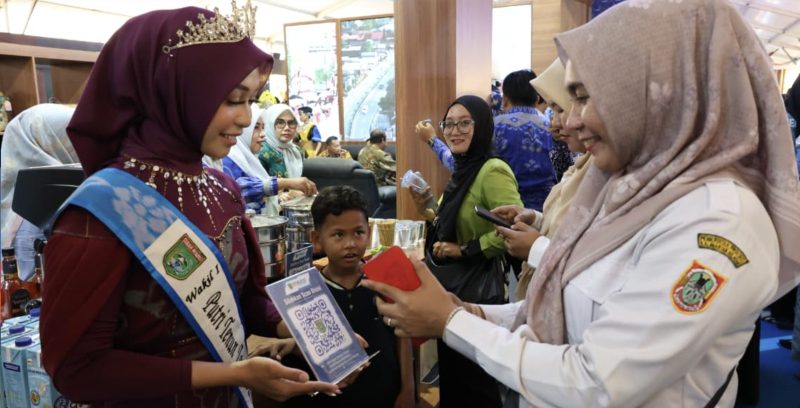 Pemerintah Kabupaten Tanah Bumbu menampilkan wajah baru daerah melalui konsep digitalisasi pada Kalsel Expo 2026. (Foto: Istimewa)