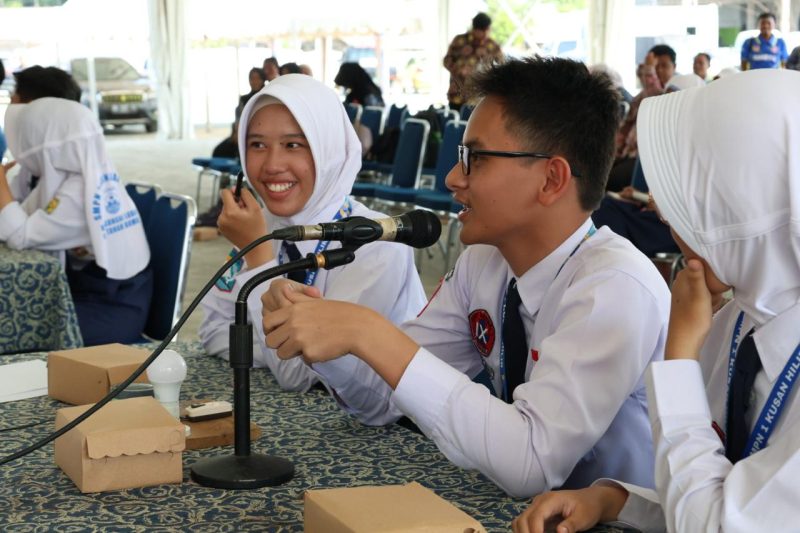 Lomba cerdas cermat pPelajar tingkat SD dan SMP. Kegiatan ini menjadi bagian dari rangkaian Aksi Merah Putih pemerimtah Kabupaten Tanah Bumbu. (Foto: Istimewa)