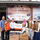 penyerahan bantuan dari PT PLN (Persero) UIP3B Kalimantan kepada BPBD Kota Banjarbaru untuk mendukung upaya penanganan kebakaran hutan dan lahan (karhutla).